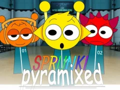 Játék Sprunki Pyramixed: Squid Game online