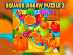 Játék Square jigsaw Puzzle 2 - Assemble Fruits online