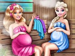 Játék Cute Mommies Pregnant Sauna online