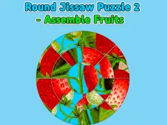 Játék Round jigsaw Puzzle 2 - Assemble Fruits online