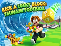 Játék Kick a Lucky Block: Tsunami Football online