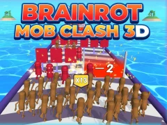 Játék Brainrot Mob Clash 3D online