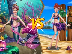 Játék Mermaid vs Princess Outfit online