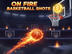 Játék On Fire Basketball Shots online