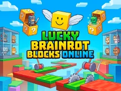 Játék Lucky Brainrot Blocks Online online