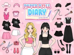 Játék Paper Doll Diary: Dress Up DIY online