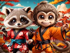 Játék Kung-Fu Little Animals online
