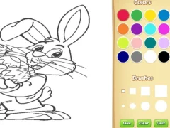 Játék Easter Bunny Coloring Book for Kids online