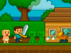 Játék Baby Noob Help! Steve online