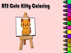 Játék BTS Cute Kitty Coloring online