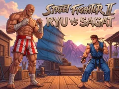 Játék Street Fighter II Ryu vs Sagat online