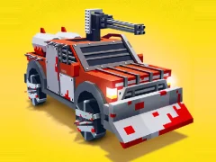 Játék Zombie Derby Blocky Roads online