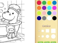 Játék Cozy Friends Coloring Book for Kids online