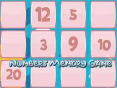 Játék Memory Game With Numbers online