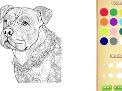 Játék Dog Coloring Book for Adults online
