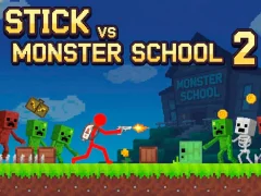 Játék Stick vs Monster School 2 online