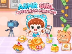 Játék ASMR Girl: Livestream Mukbang online