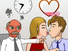 Játék Secret Office Kissing online