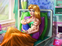 Játék Sleepy Princess Twins Birth online