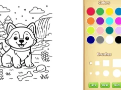 Játék Dog Coloring Book online