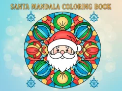 Játék Santa Mandala Coloring Book online