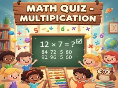 Játék Math Quiz - Multiplication online