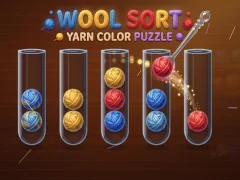 Játék Wool Sort Yarn Color Puzzle online