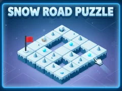 Játék Snow Road Puzzle online