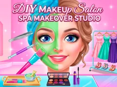 Játék DIY Makeup Salon Spa Makeover Studio online
