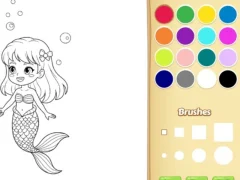 Játék Mermaid Coloring Book For Kids online