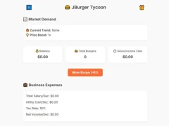 Játék Jburger Tycoon online