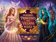 Játék Incredible Princesses and Villains Puzzle online