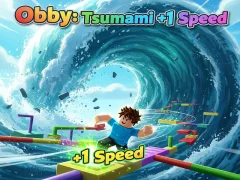 Játék Obby: Tsunami +1 speed online