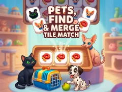 Játék Pets, Find and Merge Tile Match online