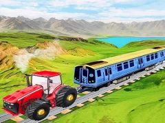 Játék Chained tractor towing train online