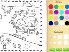 Játék Farming Coloring Book For Kids online