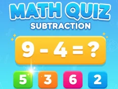 Játék Math Quiz - Subtraction online