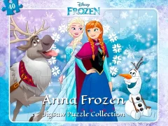 Játék Anna Frozen Jigsaw Puzzle Collection online
