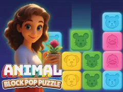 Játék Animal Block Pop Puzzle online