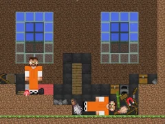Játék Escape from the prison in Mineblock! Destruction! online