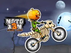 Játék Moto X3M Spooky Land online
