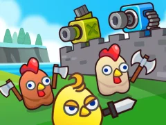 Játék Merge Cannon: Chicken Defense online