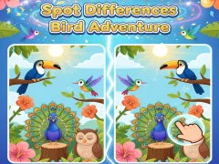 Játék Spot Differences Bird Adventure online