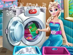 Játék Ice Queen Laundry Day online