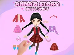 Játék Anna's Story: Dress Up DIY online