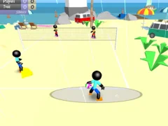 Játék Stickman Beach Volleyball online