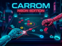 Játék Carrom Neon Edition online