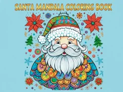 Játék Santa Mandala Coloring Pages online