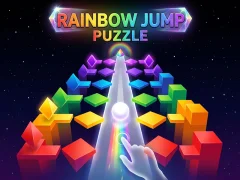 Játék Rainbow Jump Puzzle online