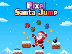 Játék Pixel Santa Jump online